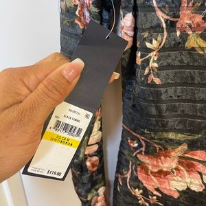 Ladies Crew neck Velour Bodycon Dress Sz M